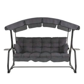 Zahradní houpačka Ravenna Black Editon s bočními stolky H024-07IB PATIO
