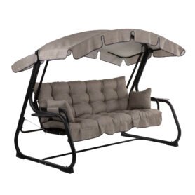 Zahradní houpačka Ravenna Black Editon s bočními stolky H024-04IB PATIO