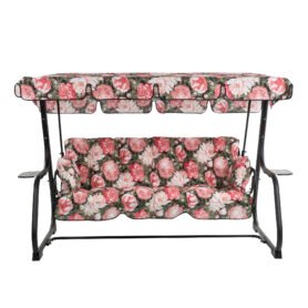 Zahradní houpačka Parma Black Edition s bočními stolky A011-05PB PATIO