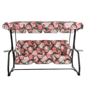 Zahradní houpačka Parma Black Edition s bočními stolky A011-05PB PATIO