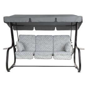 Zahradní houpačka Rimini Black Edition s bočními stolky H039-06PB PATIO