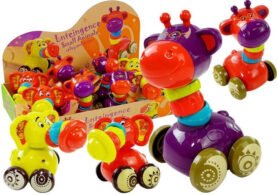 Lean Toys Zvířata na kolečkách Žirafa Slon