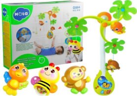 Lean Toys Kolotoč nad dětskou postýlku se zvířátky