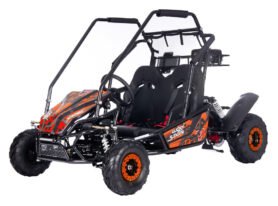 Tomido Dětská benzínová BUGGY LUCKY SEVEN LIFT oranžová