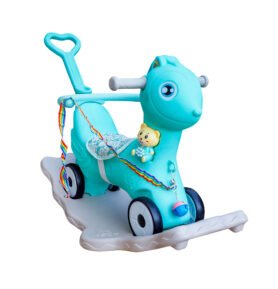 Aga4Kids Plastový houpací koník 2v1 DS3803 Modrý