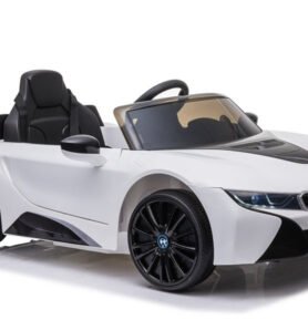 LEAN CARS Dětské elektrické autíčko BMW I8 Coupe bílé