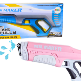 Lean Toys Automatická vodní pistole 350 ml růžová