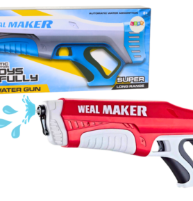 Lean Toys Automatická vodní pistole 350 ml červená