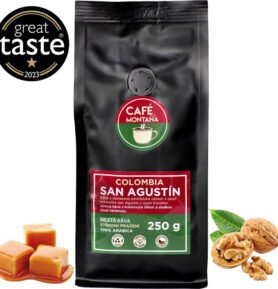 Café Montaña Colombia San Agustín, mletá káva Velikost balení: 1000g, Hrubost mletí: Filtrovaná káva
