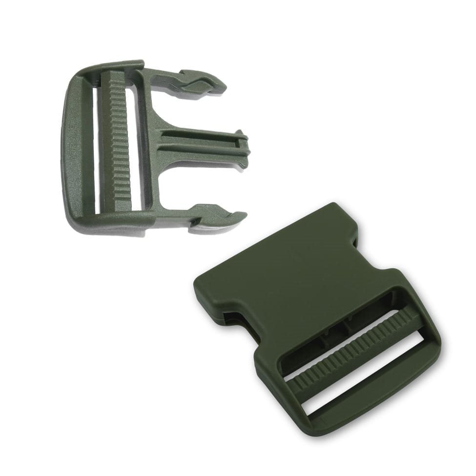 Spona/přezka plastová typ S kompletní 50 mm ZELENÁ