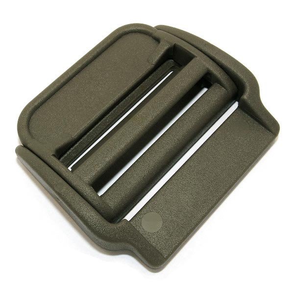 Spona/přezka na batoh plastová průvlečná 50 mm ZELENÁ