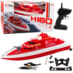 Lean Toys Motorový člun na dálkové ovládání RC 1:25 červený