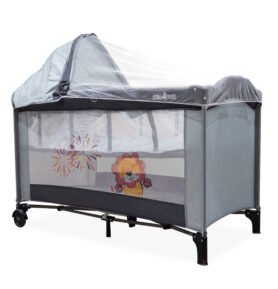 Aga4Kids Cestovní postýlka MR6671 Světle šedá