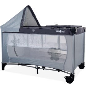 Aga4Kids Cestovní postýlka MR6672 Světle šedá