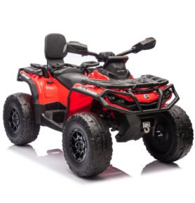 LEAN CARS Dětská elektrická čtyřkolka Can-am Outlander 4x4 červená