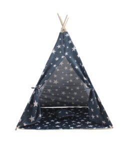 Aga4Kids Dětské Teepee Hvězdy Tmavě modrá