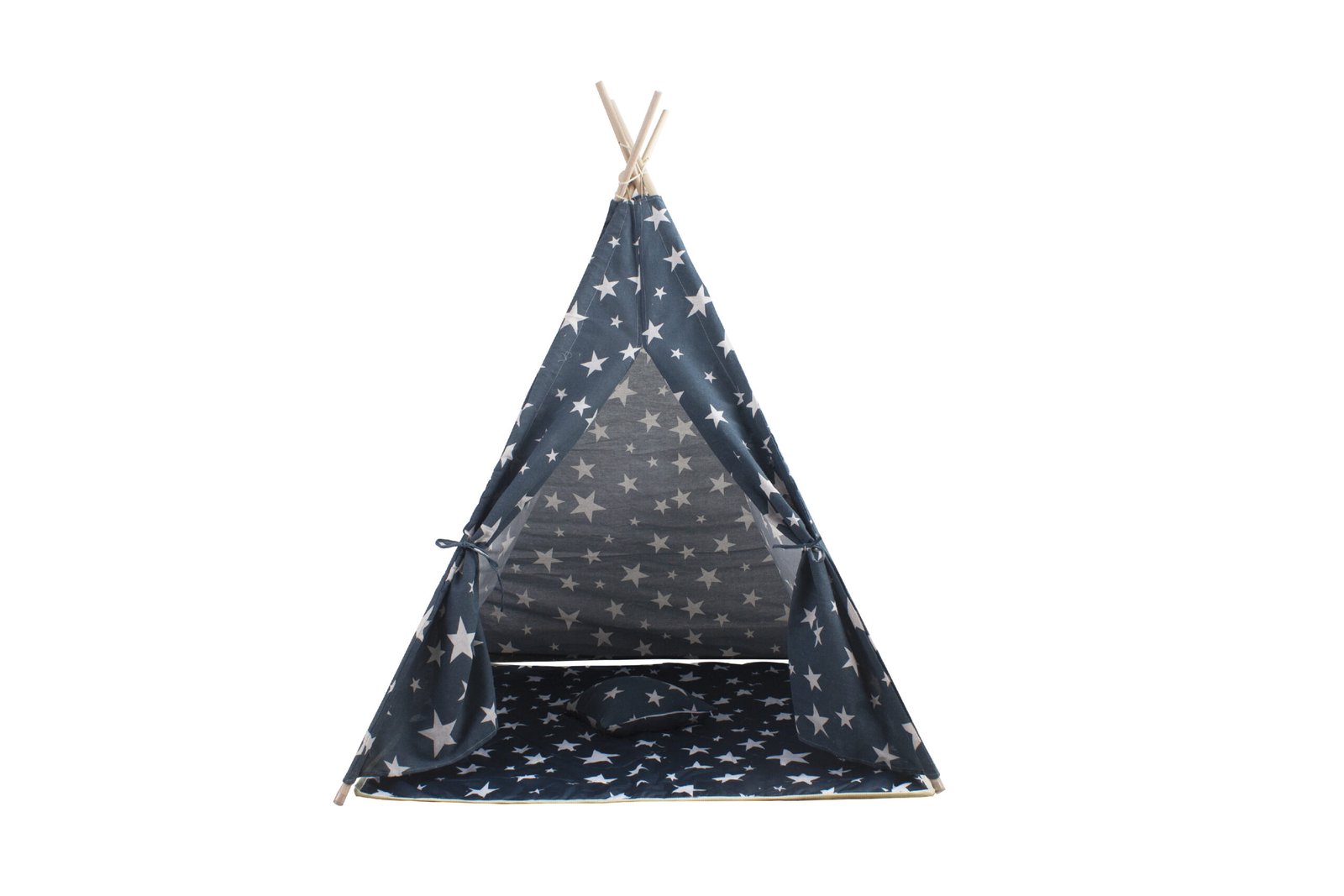 Aga4Kids Dětské Teepee Hvězdy Tmavě modrá