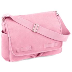 ROTHCO taška VINTAGE přes rameno 38 x 28 x 15 cm RŮŽOVÁ