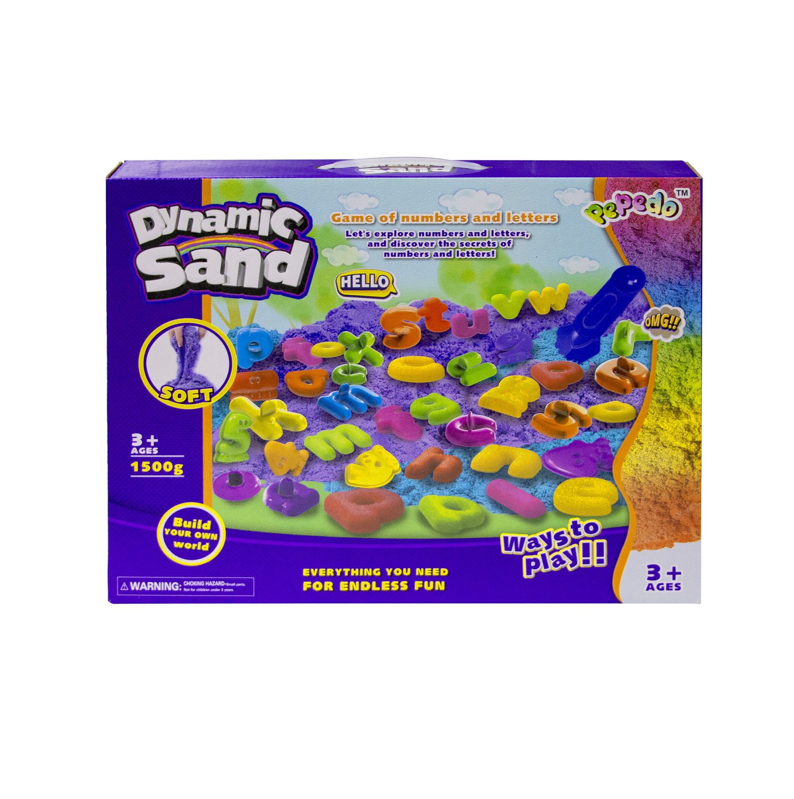 Aga4Kids Kinetický písek Čísla + písmena + formičky