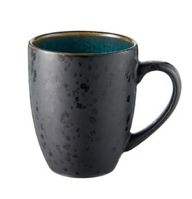 Bitz Kameninový hrnek s ouškem 30 cl Black/Green