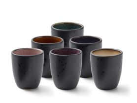 Bitz Sada hrnků na espresso 9 cl (6 ks) Black