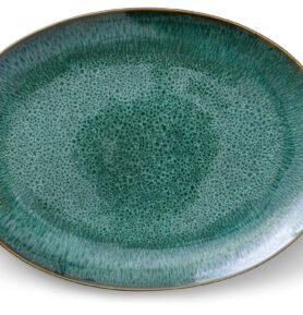 Bitz Oválná servírovací mísa 45x34cm Black/Amber