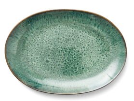 Bitz Oválná servírovací mísa 36x25 Black/Green