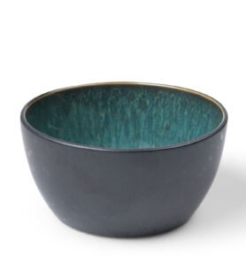 Bitz Kameninová servírovací miska 14 cm Black/Green