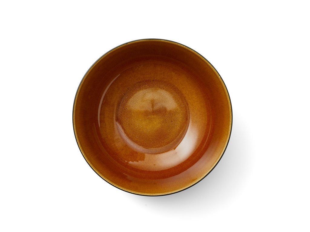 Bitz Velká kameninová salátová mísa 30 cm Black/Amber - Obrázek 2