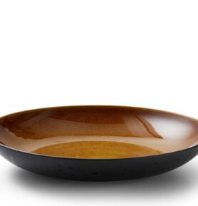 Bitz Velká kameninová servírovací mísa 40 cm Black/Amber