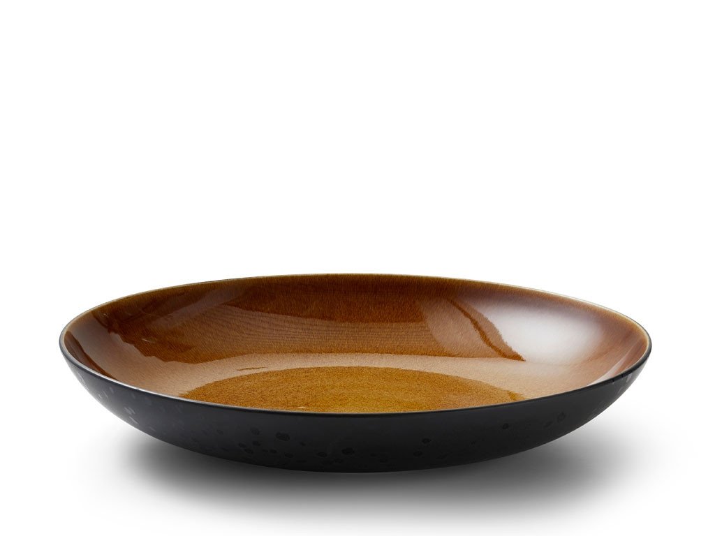 Bitz Velká kameninová servírovací mísa 40 cm Black/Amber