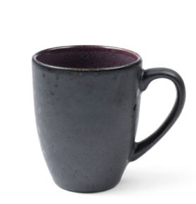 Bitz Kameninový hrnek s ouškem 30 cl Black/Purple