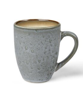 Bitz Kameninový hrnek s ouškem 30 cl Grey/Creme