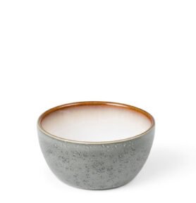 Bitz Kameninová servírovací miska 10 cm Grey/Cream