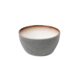 Bitz Kameninová servírovací miska 12 cm Grey/Cream