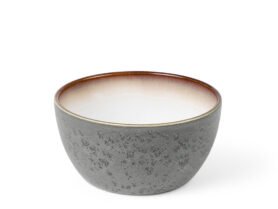 Bitz Kameninová servírovací miska 14 cm Grey/Cream
