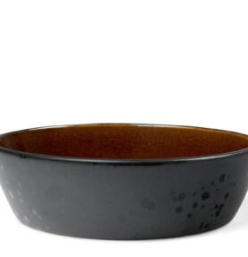 Bitz Kameninová miska na polévku 18cm Black/Amber