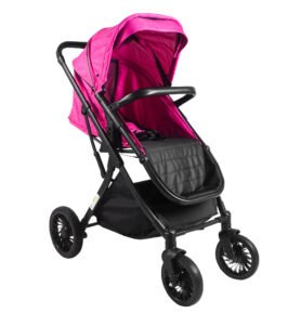 Aga Sportovní kočárek Černo/Růžový