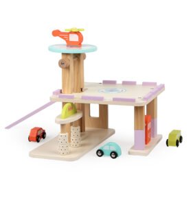 Aga4Kids Dřevěná garáž s čerpací stanicí