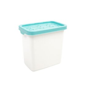 Doloni Úložný box s víkem 28x18,6x27,2 Bílý/Tyrkysový