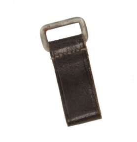 Posuvka na opasek kožená ČERNÁ