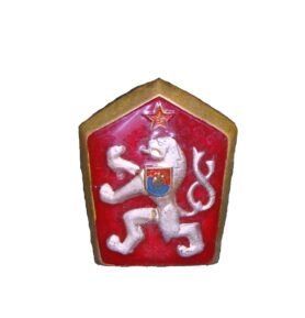 Odznak ČSLA - LEV smaltovaný ČERVENÝ