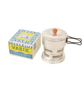 Kapesní skládací lihový vařič "VAŘÍK" hliníkový