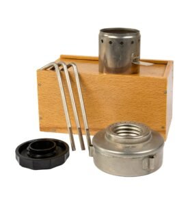 Vařič malý lihový PREMA v dřevěném boxu