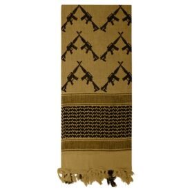 ROTHCO šátek SHEMAGH CROSSED RIFLES 107 x 107 cm COYOTE