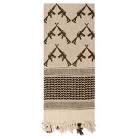 ROTHCO šátek SHEMAGH CROSSED RIFLES 107 x 107 cm TAN