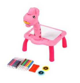 Aga4Kids Dětský kreslící projektor s fixy a předlohami Růžový