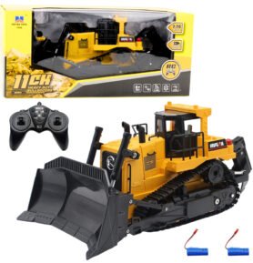 Dálkově ovládaný buldozer Huina  1:16 žlutý