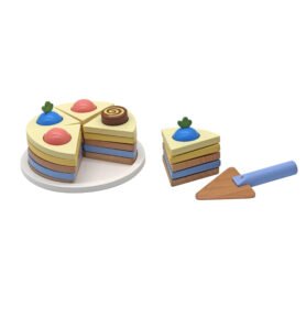 Aga4Kids Dřevěný krájecí dort pro děti