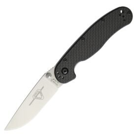 Ontario Knife Company nůž zavírací RAT II uhlíková rukojeť ČERNÝ